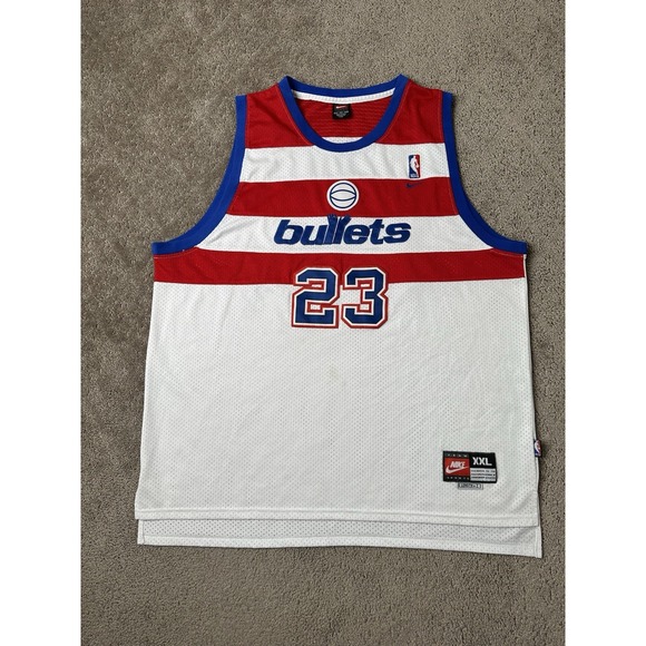 Vintage Mens Jersey Nike Team #23 MICHAEL JORDAN Washington Bullets, Size XXL - Picture 1 of 11